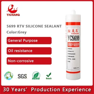 Industrial Auto Machine Engine Silicone Flange Sealant Grey RTV Gasket Maker 5699 Construction Transportation Use 300ml