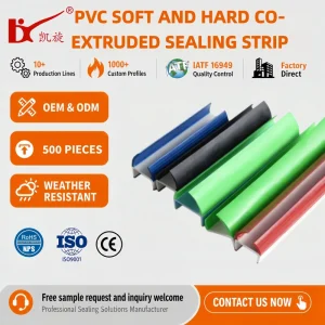 Industrial Cold Chain Truck Refrigerated Container Cold Storage Room Freezer Door PVC Soft Hard Co Extruded Sealing Strip