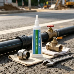 Industrial Grade High Pressure Solvent Resistant Anaerobic Sealant for M80 Pipe Joint