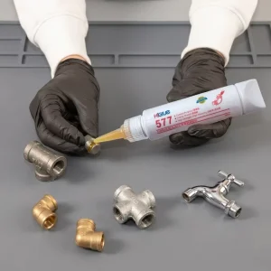Industrial Pipe Sealant 577 Yellow Anaerobic Adhesive for Water Heating Systems 50ml 250ml