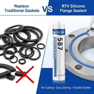 Industrial Silicone Flange Sealant 300ml Flexible Gasket Maker for Equipment Maintenance