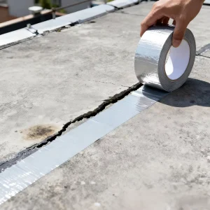 Industrial Waterproof Self-Adhesive Butyl Tape for Roof Leak Repair, Bathroom, Basement, and Outdoor Use, 5 m Roll