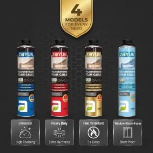 Insulation Non-yellowing Non-shrinking PU Foam Adhesives Sealants Expandable Polyurethane Foam For Gap Filling