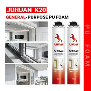 JUHUAN K20 Low Expansion PU Foam Gap Filler Window & Door Anti Deformation Sealant Odorless & Eco Friendly