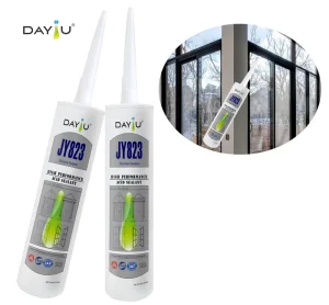 JY823 One-Component Silicone Sealant, UV-Resistant, for Window Frames and Construction Woodworking