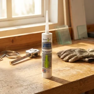 JY823 Perimeter Waterproof Sealing for Doors Windows Aluminum Alloy Ceramic Tiles Building Materials Acid Sealant Silicone