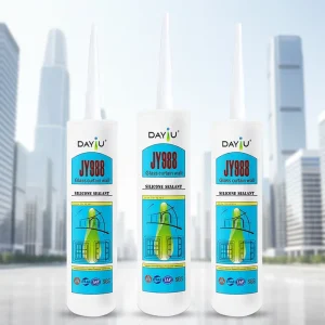 JY988 Primarily Designed for Gap Filling Sealing of Glass and Window Assemblies Good Compatibility Silicone Caulking Sealant
