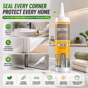 Jiaobao Multi material MS Sealant Universal Glue for Metal Wood Plastic Composite Bonding CE ROHS Certified