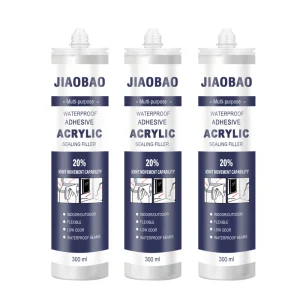 Jiaobao Water Based Acrylic Sealant Paintable Waterproof Caulk for Window Door Wall Sealing CE ROHS Certified