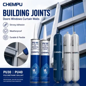 Jobsite Grey PU Joint Sealant Gap Filling Weatherproof Flexible Elastic Sealant for Wall Panels Multi Purpose Joint Sealant