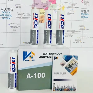 KEO A100 Long Life Adhesive Silicone Sealant One Component Acrylic Sealant Caulking Sealing Skirting Ceiling