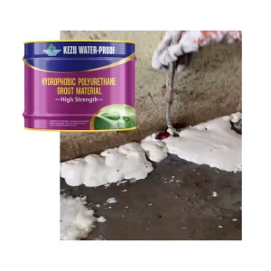 KEZU Oil Soluble Polyurethane Grouting Fluid for Building Concrete Crack Leakage Repair High Strength Eco Friendly Fast Curing