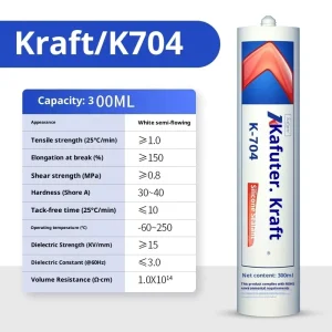 Kafuter K 5911 High Temperature Resistance ( 60C~260C) Silicone Sealant 100g ISO9001 Certified Special Adhesive for