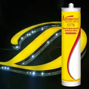 Kameier G778 LED Letters Advertising Luminous Characters Window Display Light Boxes Glow Silicone Sealants Packing Woodworking
