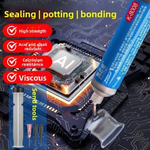 Kesimi K 8008 Silicone Sealant Transparent Multi Purpose High Strength Ultra Adhesive Heat Resistant Shock Absorbing Sealant for