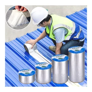 Kezu 1mm Industrial Waterproof Aluminum Foil Butyl Tape Stop Leak Duct Sealant with 5 Year Warranty
