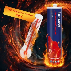 LONCOOL Fire resistant Silicone Sealant Type LG 911 Heat resistant and Fireproof for Woodworking and Construction