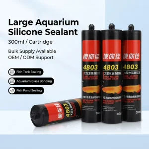 Large Aquarium Fish Pond Silicone Sealant for Glass Joint Sealing and Aquatic Display Projects