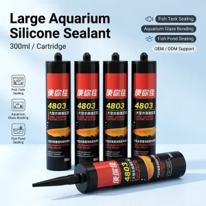Large Fish Tank Silicone Sealant for Aquarium Glass Panels, Fish Ponds and Display Tanks