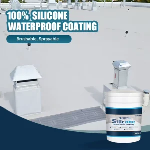 Liquid 100% Silicone Waterproof Coating Roof Sealer Spray Waterproof Paint for Leak Roof Repair