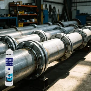 Low Odour 598 RTV Silicone Sealant Waterproof Gasket Maker for Plastic to Metal Flanges & Transportation Use 300ml