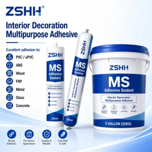 Low-VOC Elastic Waterproof MS Polymer Sealant Crack-Resistant for Wood Flooring Installation and Interior Decoration