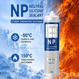 Low VOC Neutral Silicone Sealant Anti-Mildew for Bathroom Basin Sealing CE ROHS Certified