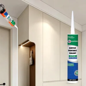 Low VOC White Acrylic Mastic Paintable Neutral Silicone Sealant Excellent for Inside and Outside Construction Caulking