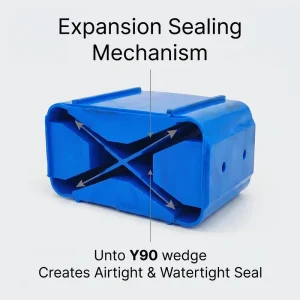 MCT Cable Sealing Component Blocking Module Flame Retardant Rubber Square Cable Sealing Module