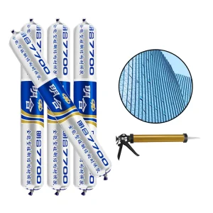 MH7700 Silicone Sealant Anti-Mold Clear White Weatherproof Structural Neutral Silicone Caulk for Metal-to-Metal Bonding
