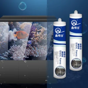 MH988 Acid-Cure Silicone Sealant, Quick-Drying, Acetoxy, Neutral, Clear, Waterproof, for Aquarium Glass