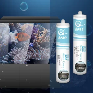 MH988 Acid Sealant Acetic Aquarium Glass Transparent Silicon Adhesive Acetoxy Acid Waterproof Silicone Sealant for Fish Tank
