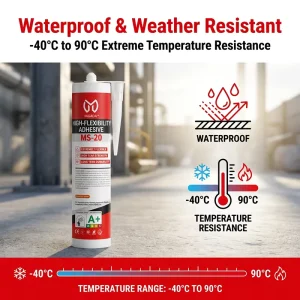 MS-20 High Adhesion Durable Elastic Low VOC Solvent-Free Construction Sealant Glue for Interior Exterior Packing and Transportation