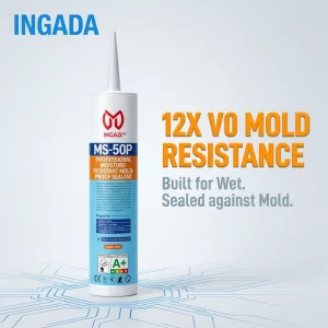 MS 50P High Performance Bathroom Kitchen Swimming Pool Low VOC Anti Mold Sealant Waterproof Anti Mildew MS Adhesive Sealant