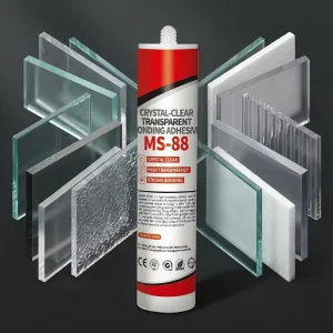MS 88 Neutral Nail Free Adhesive MS Polymer Adhesive High Tack Construction Adhesive Crystal Clear 92% Packing Transportation