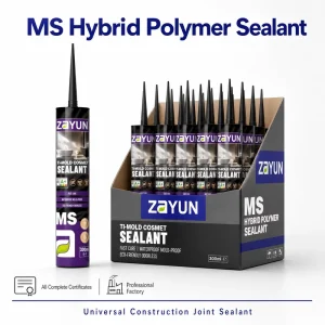 MS Hybrid Polymer Sealant Weather-Resistant Extrudable Silicone Glue for Indoor Furniture Decoration