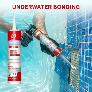 MS Polymer Adhesive for Underwater Swimming Pool Tile Repair and Construction, High Tack