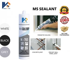 MS Polymer Sealant, Non-Staining Non-Silicone Neutral-Cure Adhesive for Stone and Window Frames