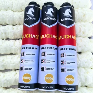MU CHAO A33 750ml Waterproof Polyurethane White Foam Adhesive and Sealant for Construction