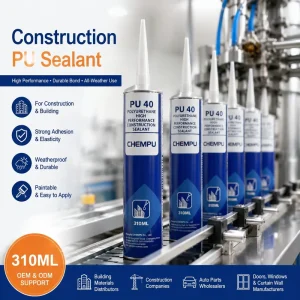 Manufacturer Non-Sag Building PU Sealant Water Barrier Elastic Waterproof Sealant for Wall Panels
