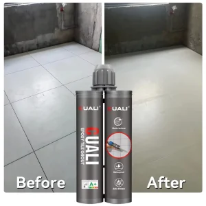 Matte Epoxy Tile Grout Metallic Finish