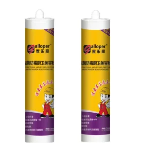 Mildew-Resistant Silicone Sealant Mirror Fix Adhesive 300ml White for Construction