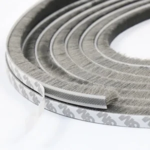 Modern Adhesive Silicone PP Brush Seal Weather Stripping for Sliding Windows Doors Durable Soundproof Insect proof