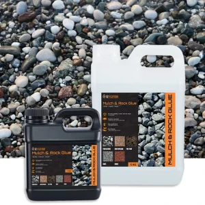 Mulch Lock Sealant Decorative Stone Binder Adhesive for Sloped Yards