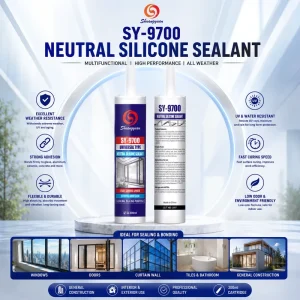 Multi-Purpose Neutral RTV Silicone Sealant Waterproof Mildew Proof Indoor Outdoor Caulk for Kitchen Bathroom Joint Sealing