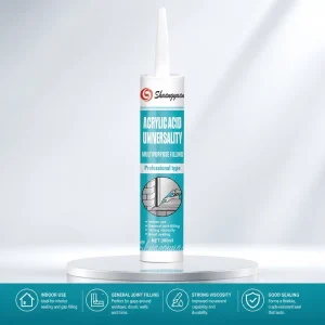 Multi Purpose White Acrylic Sealant Acrylic Caulk Paintable Crack Filler for Interior Exterior Building Decoration