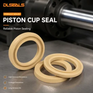 NBR Piston Cup Seal Hydraulic Piston Seal Replacement for Water Pumps Fire Hydrants and Municipal Systems Pressure Resistant ISO 9001