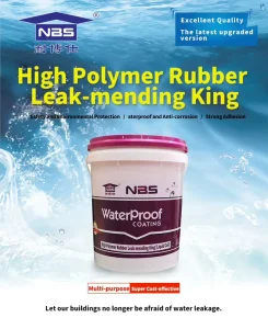 NBS-111 High Polymer Rubber Leak Repair Seamless Elastic Waterproof Liquid Membrane Coating