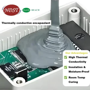 NDST 1.684W M.K Double Component Silicone Thermal Conductive Gray White Potting Compound Sealant for Electronics Battery