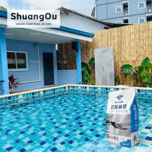 Natural Stone, Porcelain, and Cement Tile Glue for Swimming Pool Tile Adhesion Underwater